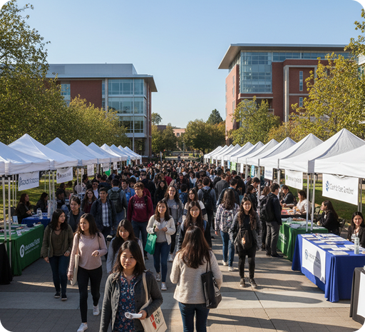 Studenti all'orientamento
